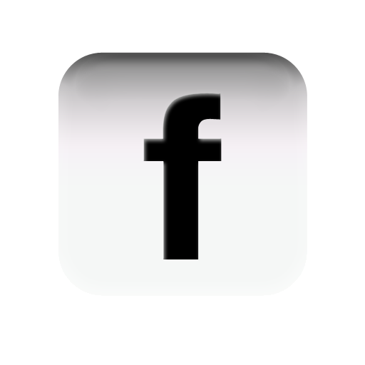 logo facebook en noir et blanc