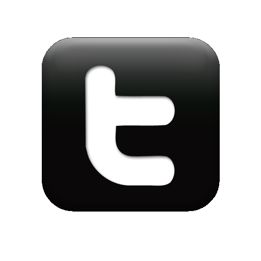 logo twitter en noir et blanc