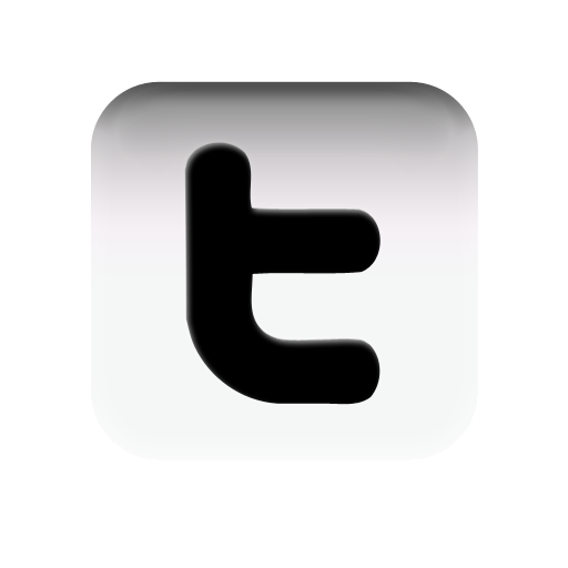 logo twitter en noir et blanc